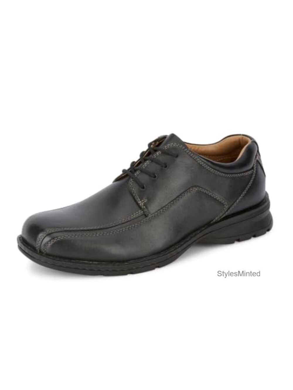 Full Grain Leather Oxford Dress Shoes APMA Approved Lace-Up